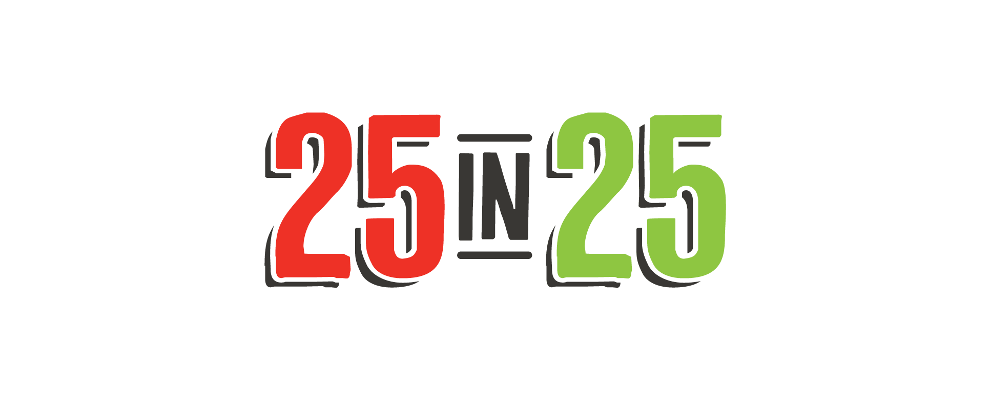 25 in 25 Logo - Celebrating 25 Years of Carolina Creative Group in 2025 with a bold design emphasizing the milestone.