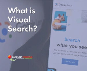 Smartphone demonstrating visual search with Google Lens, highlighting its potential for modern digital marketing and business applications.